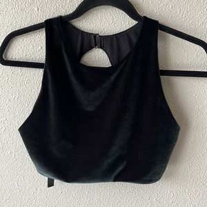 Victoria Secret Sport Crop sports bra velvet emerald green medium